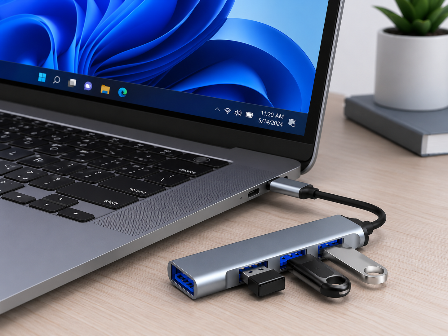 Adaptador Convertidor Multipuerto Tipo C