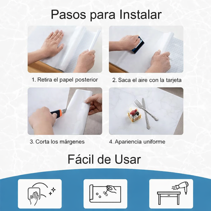 Papel Adhesivo Tipo Marmol 2m - 3m