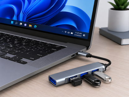 Adaptador Convertidor Multipuerto Tipo C