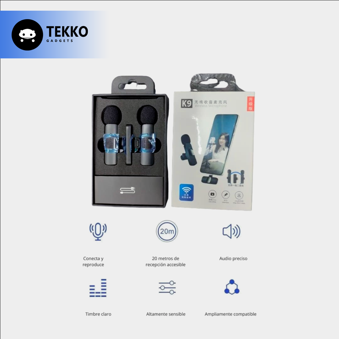 Micrófono Inalámbrico K9 X2
