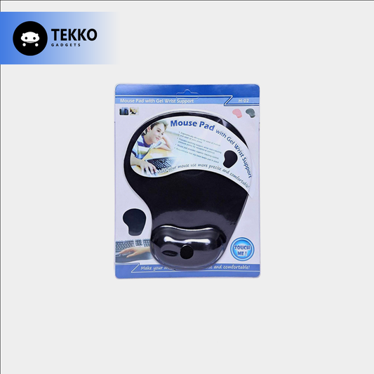 MOUSE PAD BLISTER ERGONOMICO NEGRO