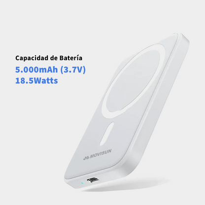 Powerbank Movisun i500 para iPhone – 5.000 mAh Magnético e Inalámbrico