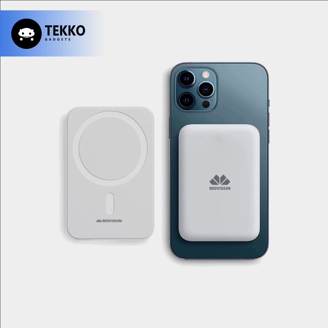 Powerbank Movisun i500 para iPhone – 5.000 mAh Magnético e Inalámbrico