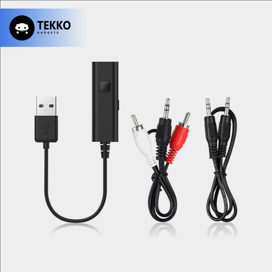 Receptor / Transmisor Bluetooth 2-en-1 para Carro y Hogar