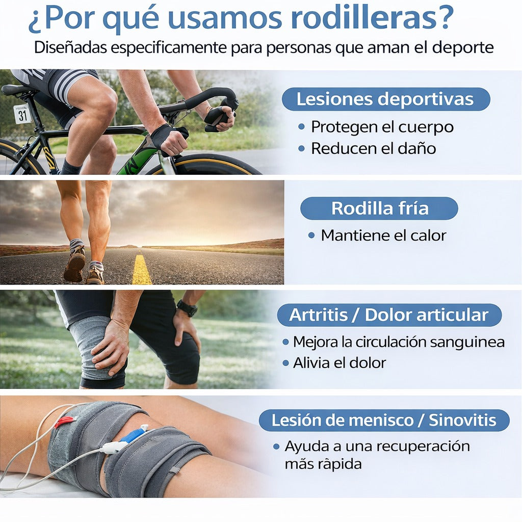 Rodillera Larga de Compresión con banda 