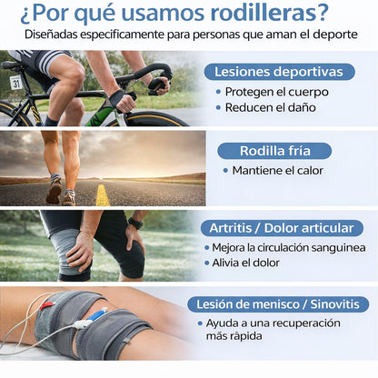 Rodillera Larga de Compresión con banda 
