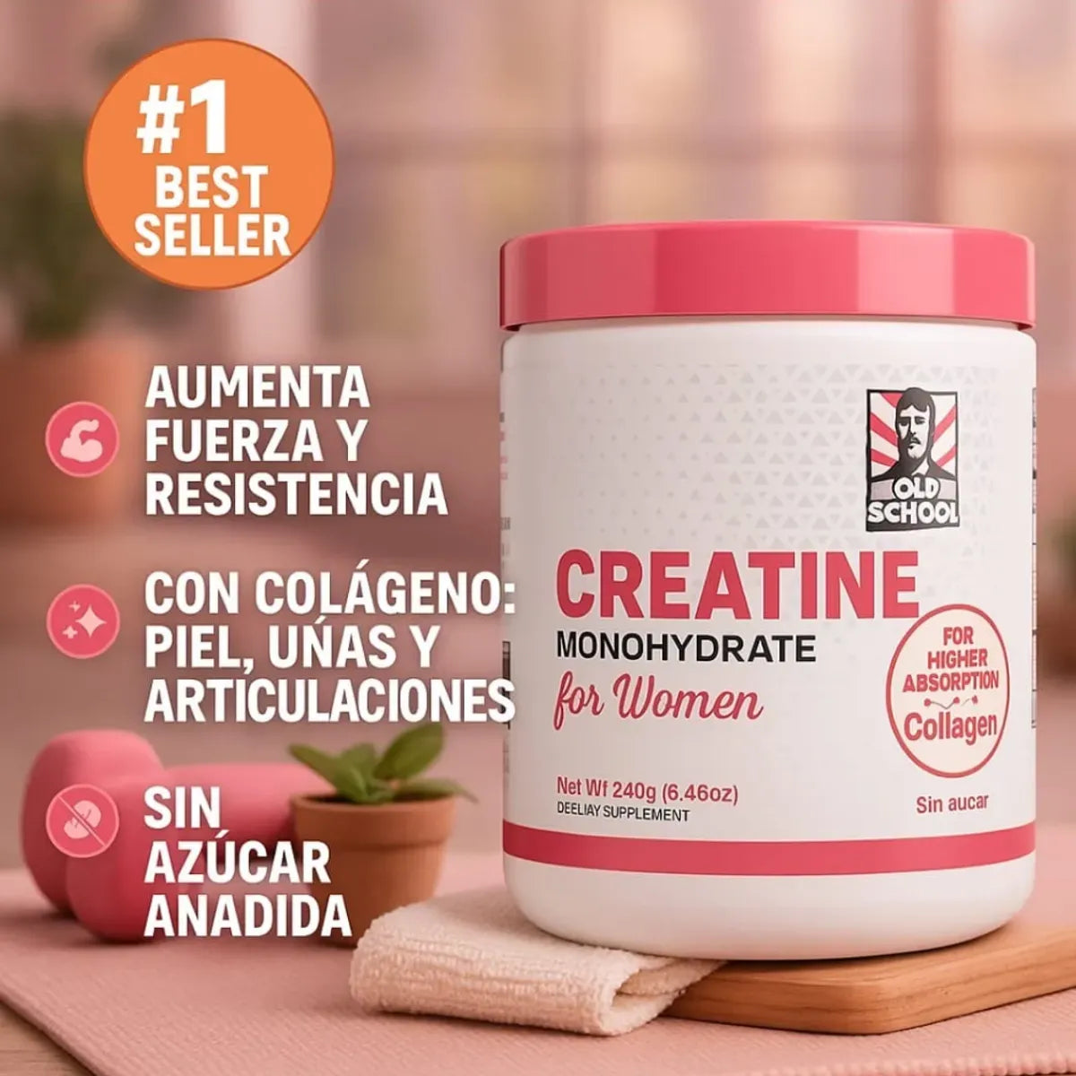 Creatina Monohidratada para Mujer