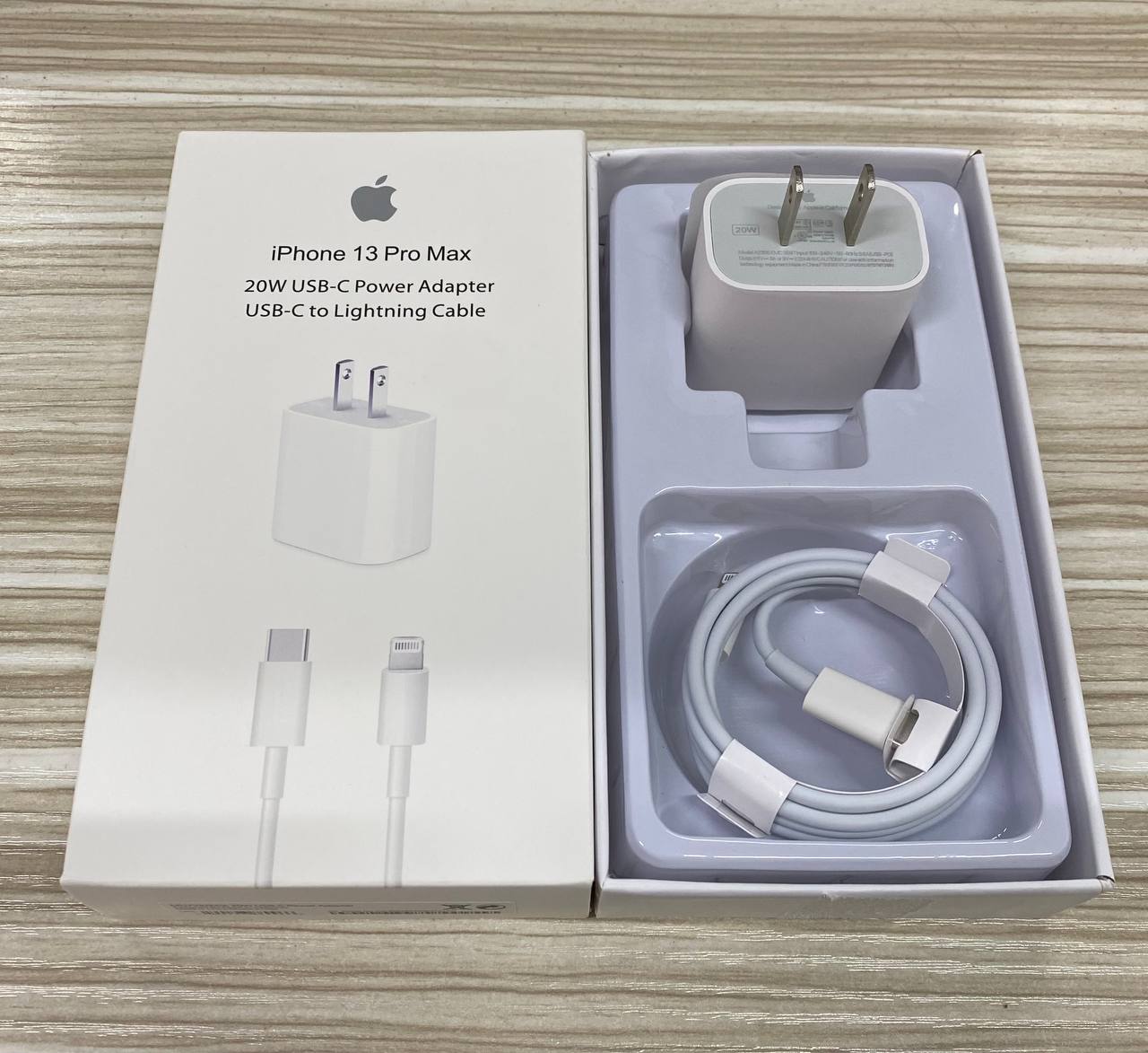 Cargador iPhone Carga Rápida 20W | USB-C + Cable Lightning 1m